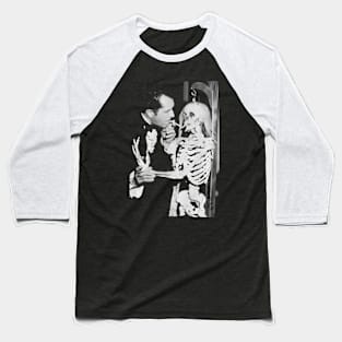 Vincent Price and skeleton Baseball T-Shirt